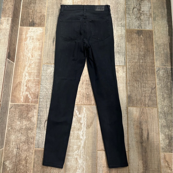 Madewell 10" High-Rise Skinny Jeans in Black 26T - Picture 7 of 8